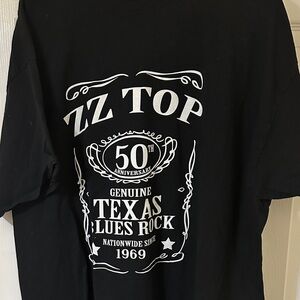 Fruit of the Loom Black ZZ Top Anniversary Tee